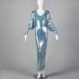 XXS-Small Mark Bouwer 1980s Iridescent Sequin Dress