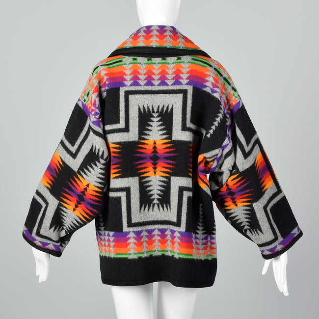 1970s Pendleton Beaver State Blanket Coat