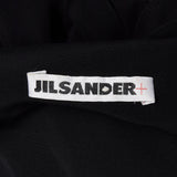 1990s Jil Sander Sexy Gothic Dress with Sheer Silk Panel Skirt