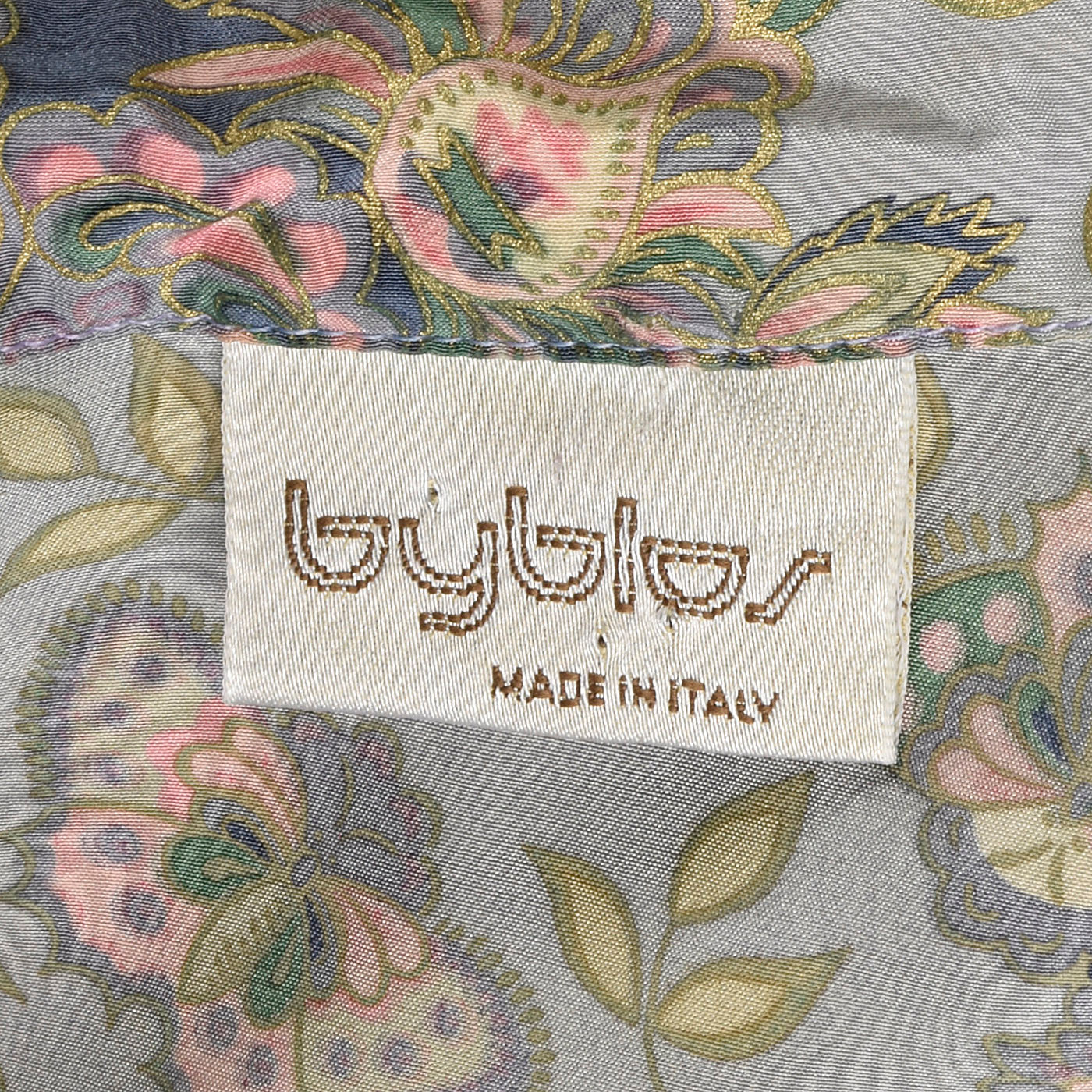 1970s Byblos Floral Silk Blouse