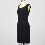 1950s Black Velvet Jumper Dress