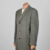 1960s Burberrys Gray Wool Overcoat
