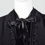 1930s Black Dress with Illusion Jacket