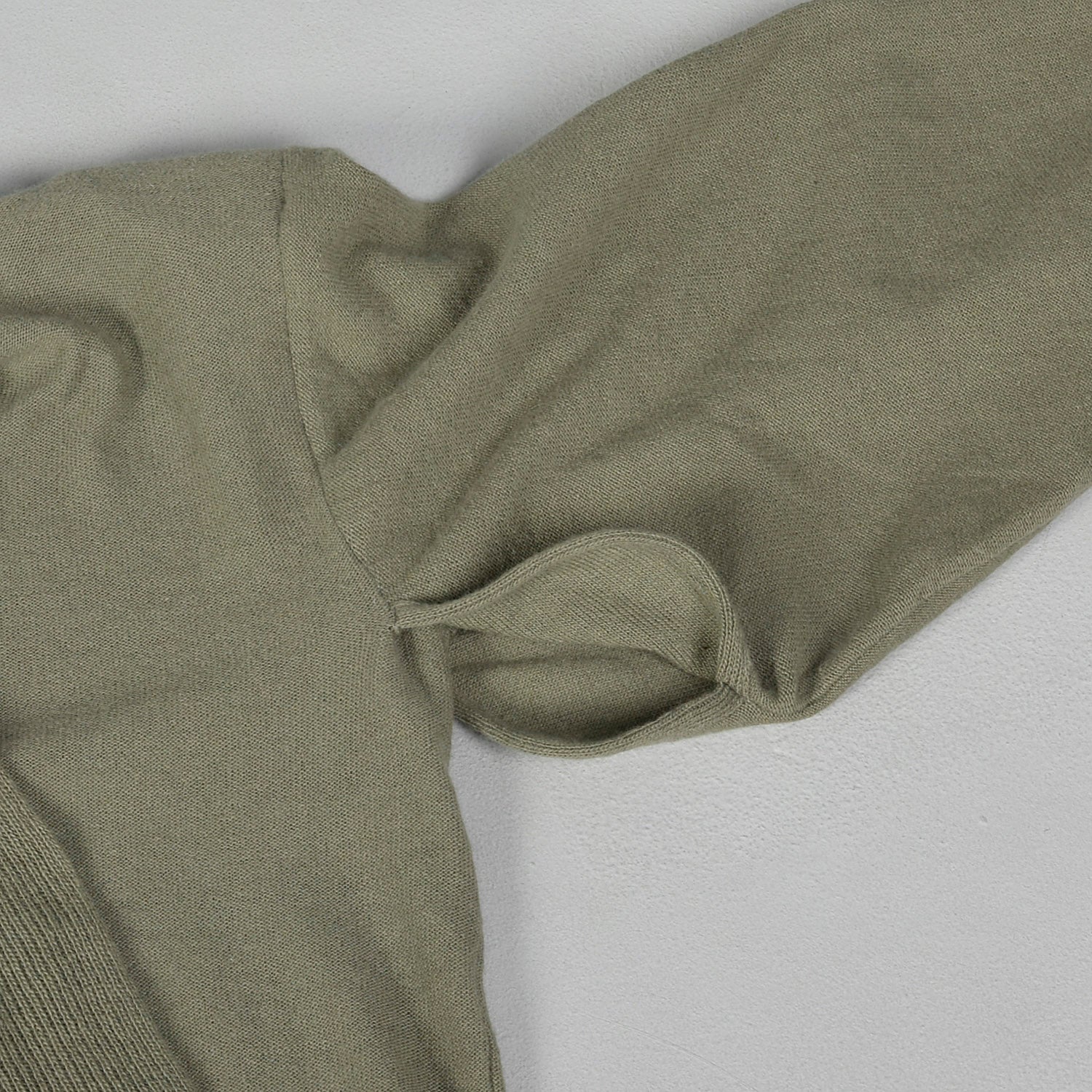 Medium 1980s Green Sweater with Vented Open Armpits