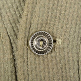 Large 1950s Men's Cardigan Jacket Olive