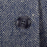 1960s Blue and White Wool Tweed Skirt Suit