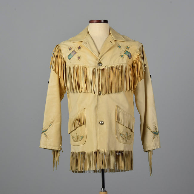 Jos Binne One of a Kind Hand Painted Deerskin Leather Jacket