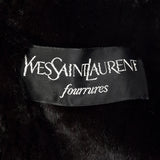1980s Yves Saint Laurent Fourrures Olive Green Coat