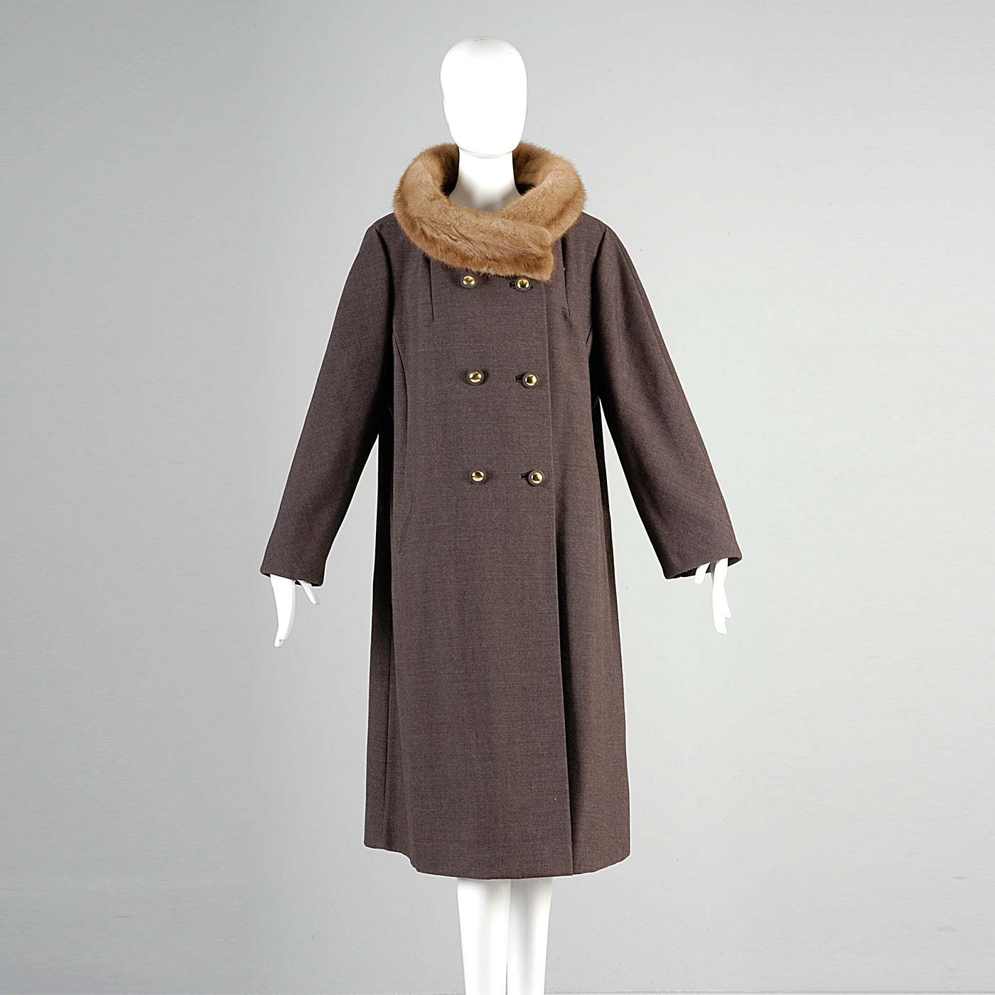 1960s Mink Collar Coat