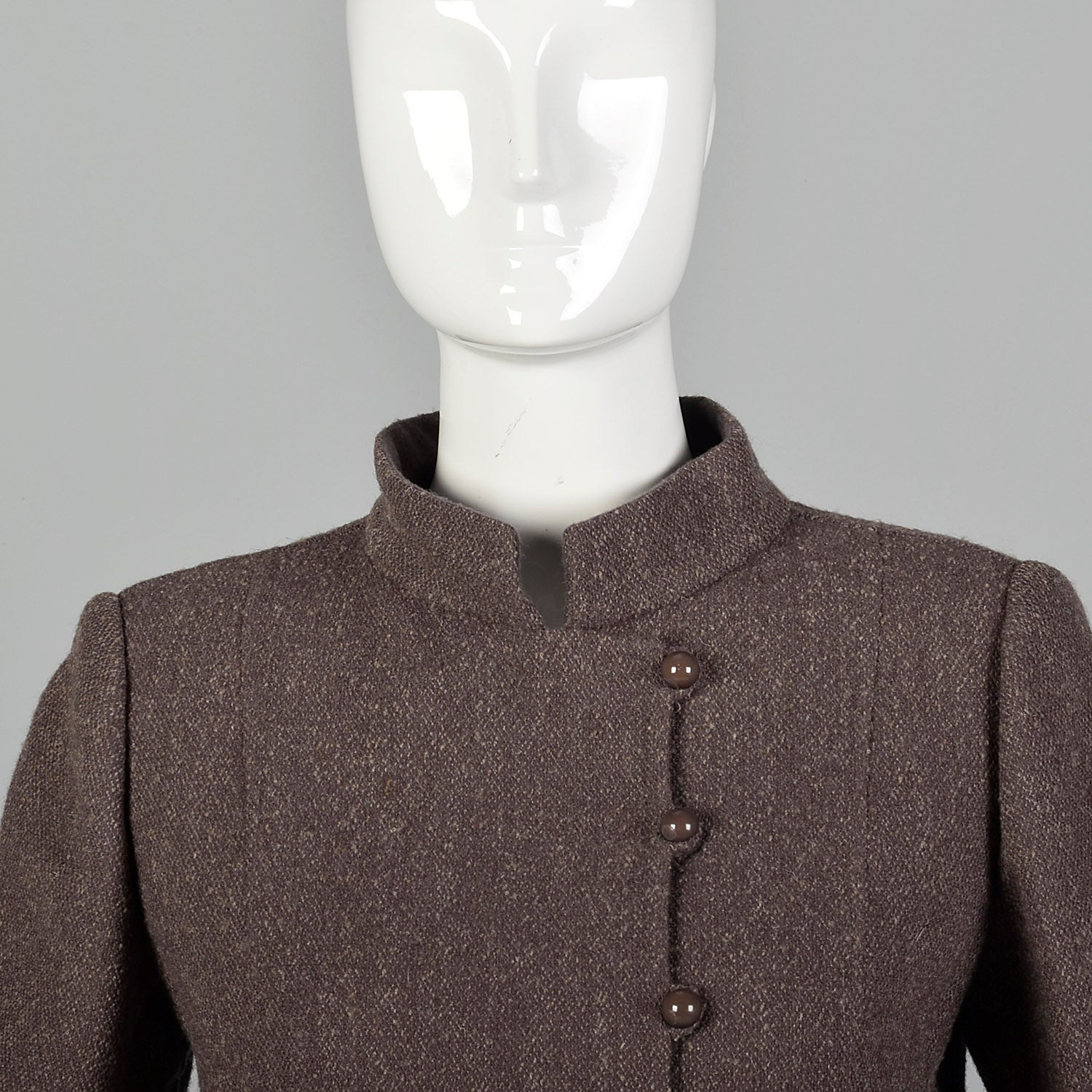 Small 1980s Blazer Jacket with Asian Inspired and symmetrical Details