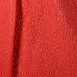 XS 1980s Red Leather Shorts Pleated Button Front Sexy Cuffed Bottoms