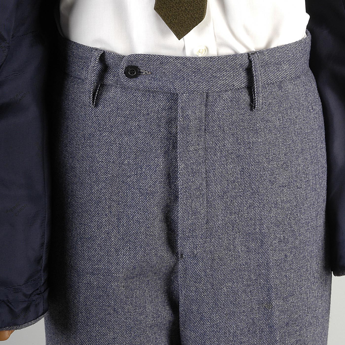 1970s Pierre Cardin Men's Blue Suit