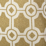 Incredible 1960s Balmain Les Tricots Geometric Gold Knit Maxi Dress