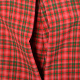 Medium Geoffrey Beene 1960s Red and Green Plaid Swing Coat