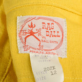 1960s Yellow Dress with Green Topstitch