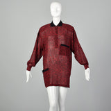 Medium Gianni Versace 1980s Silk Tunic Dress