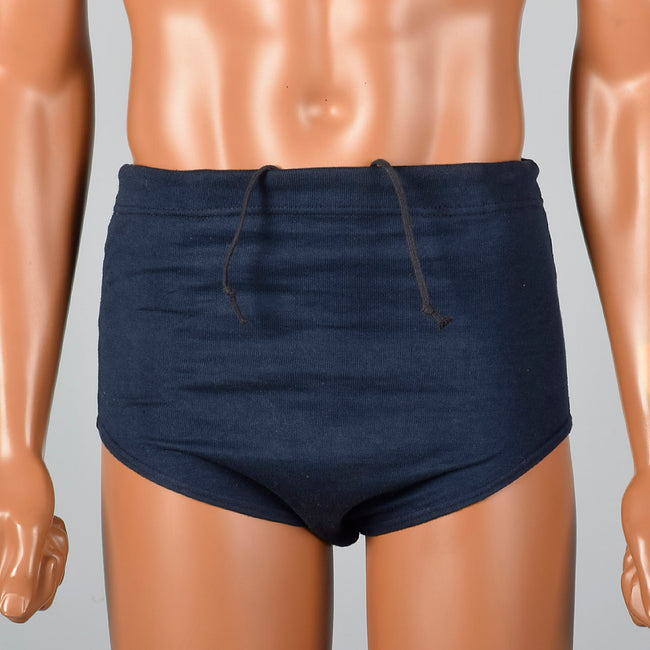 1940s Deadstock Navy Swim Trunks