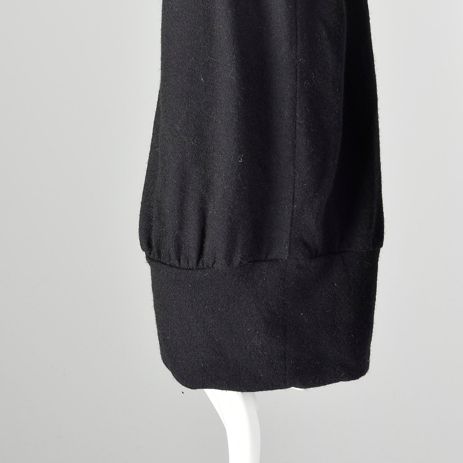 XS Yohji Yamamoto Sexy Black Bell Sleeve Dress