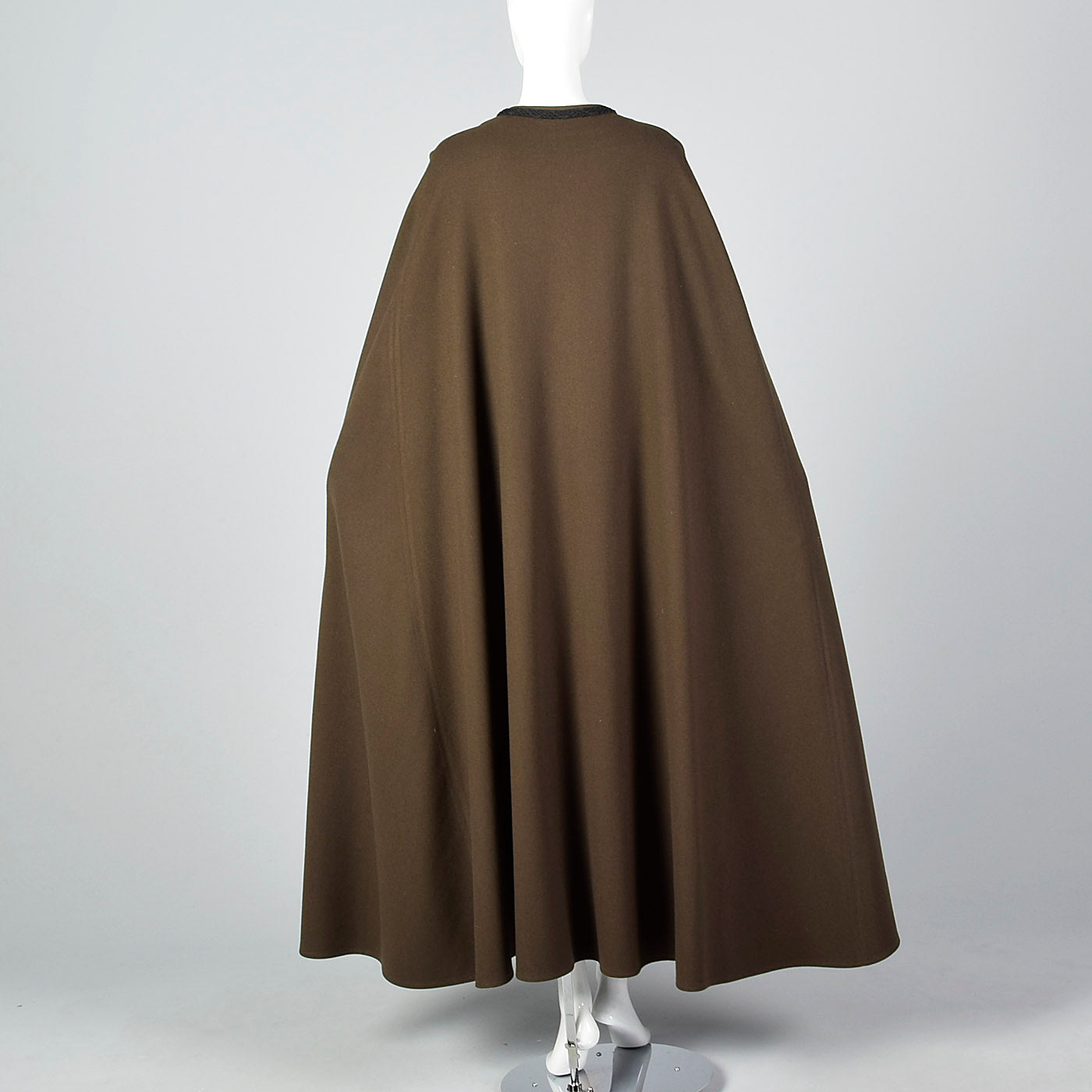 Elegant 1976 Yves Saint Laurent Russian Collection Wool Cape with a Huge Sweep