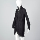 1990s Jean Paul Gaultier Soleil Black Lace and Mesh Jacket