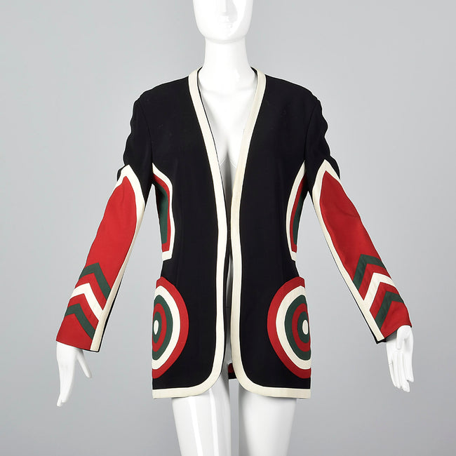 2000s Moschino Couture Mod Target Jacket