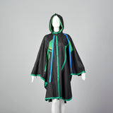 1990s Iris Mansard Rain Coat with Geometric Patterns