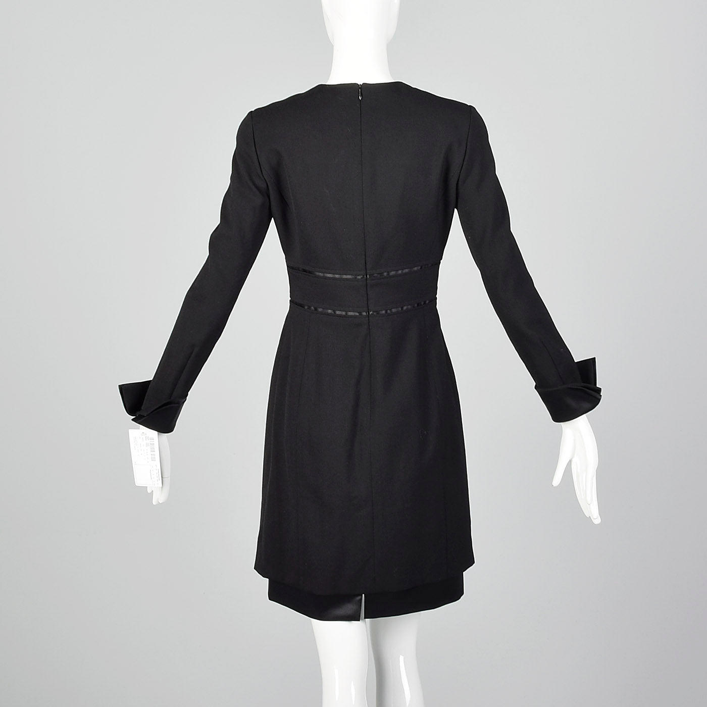 1990s Deadstock Louis Feraud Black Dress