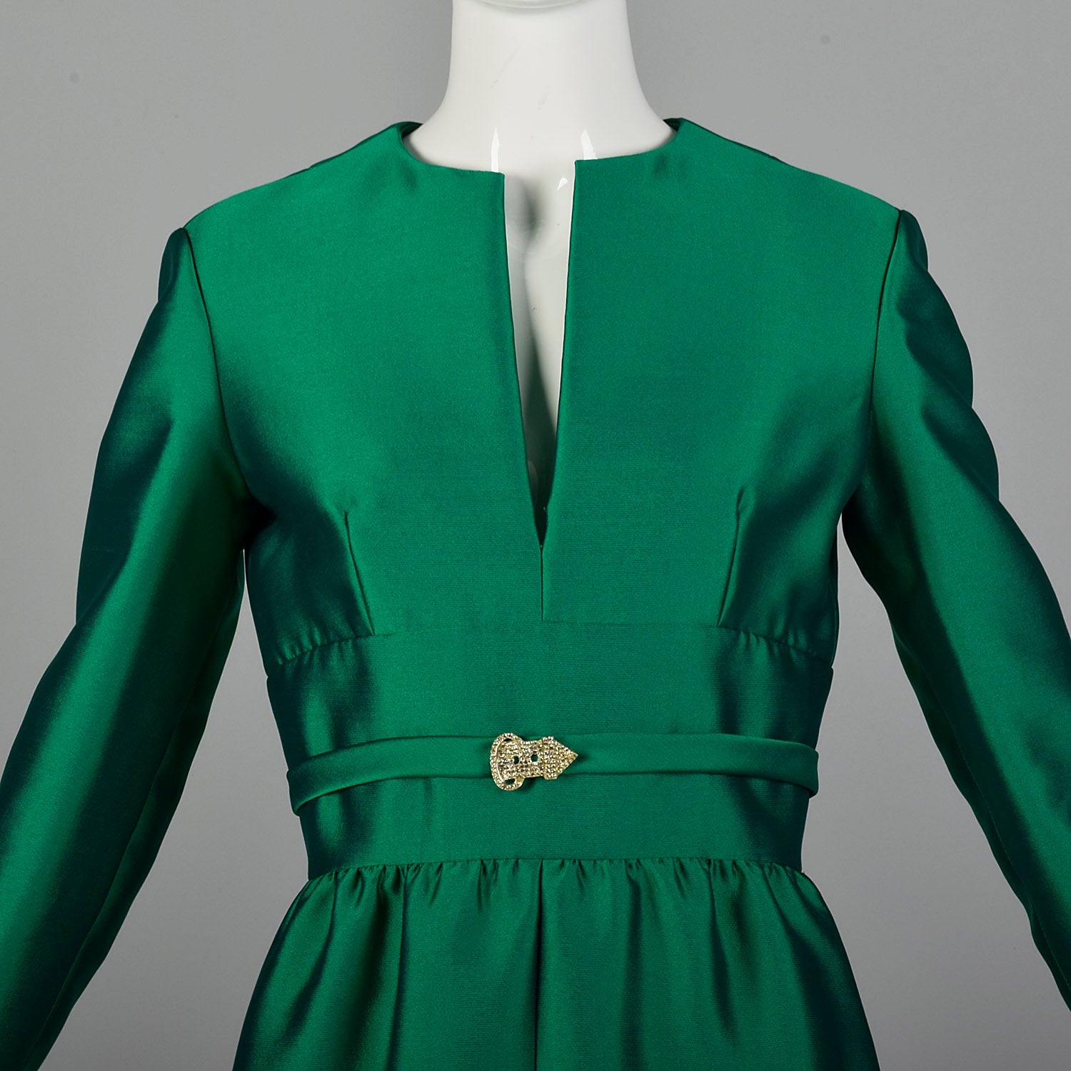 Small Late 1960s Emerald Green Dress