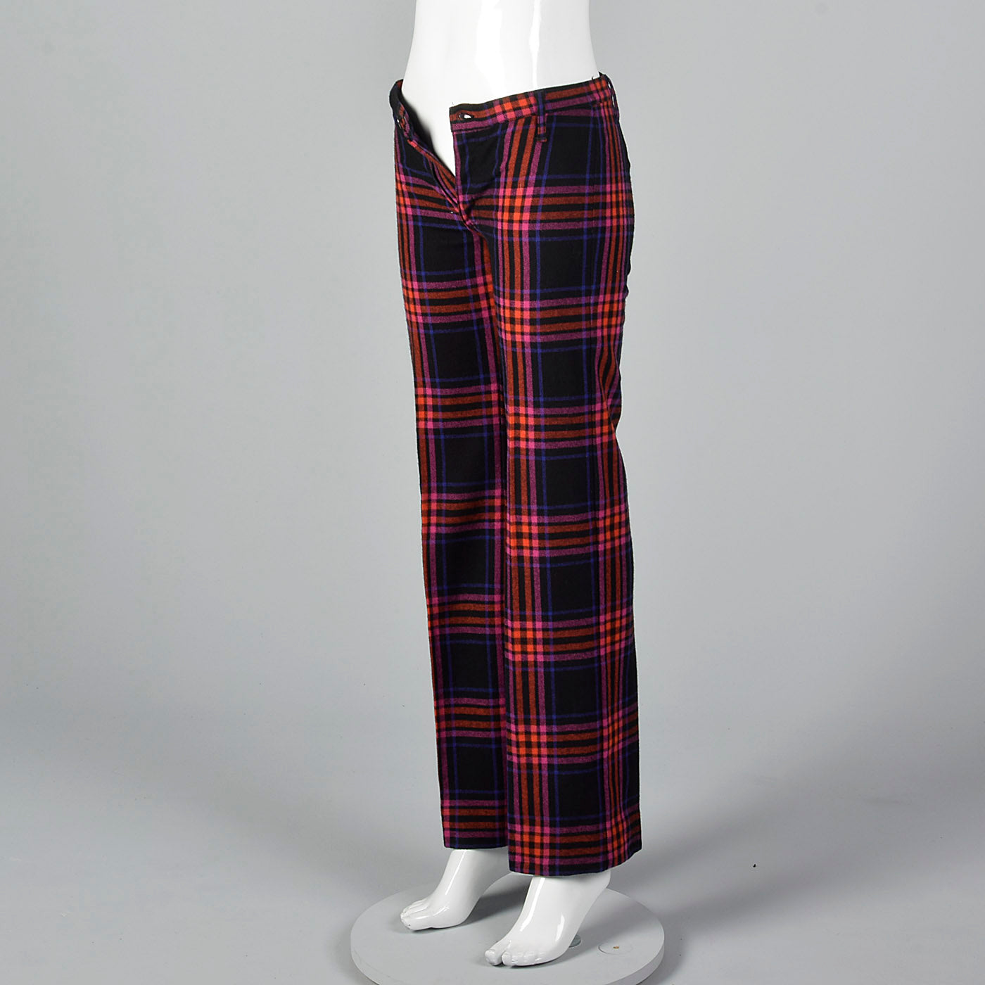 1970s Miss Levis Plaid Pants