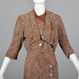 1930s Asymmetric Dress and Jacket Set