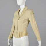 1950s Linen and Lace Jacket