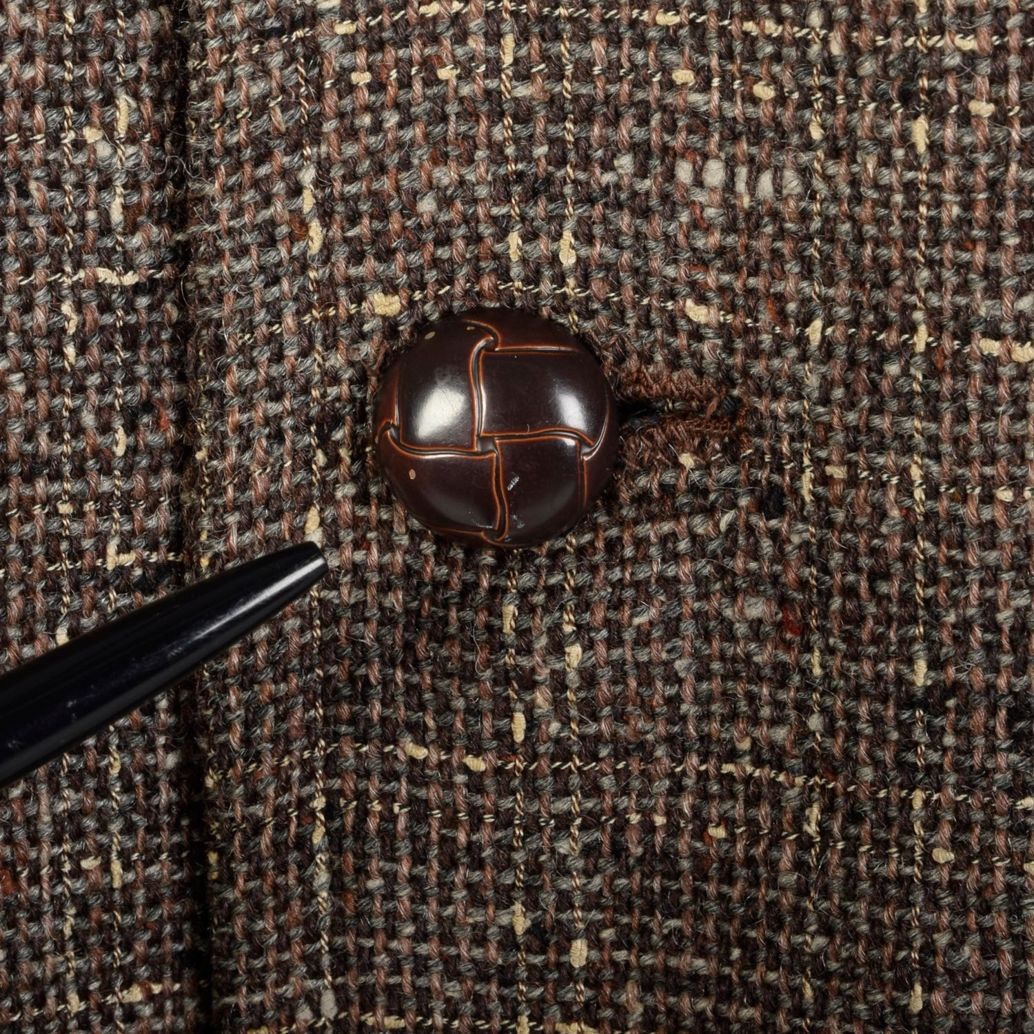 1950s Mens Wool Tweed Overcoat Fall Outerwear Coat