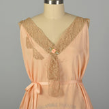 3XL 1920s Nightgown Boudoir Lingerie Peach Volup Sleeveless