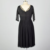 XXL 1950s Lace and Chiffon Dress
