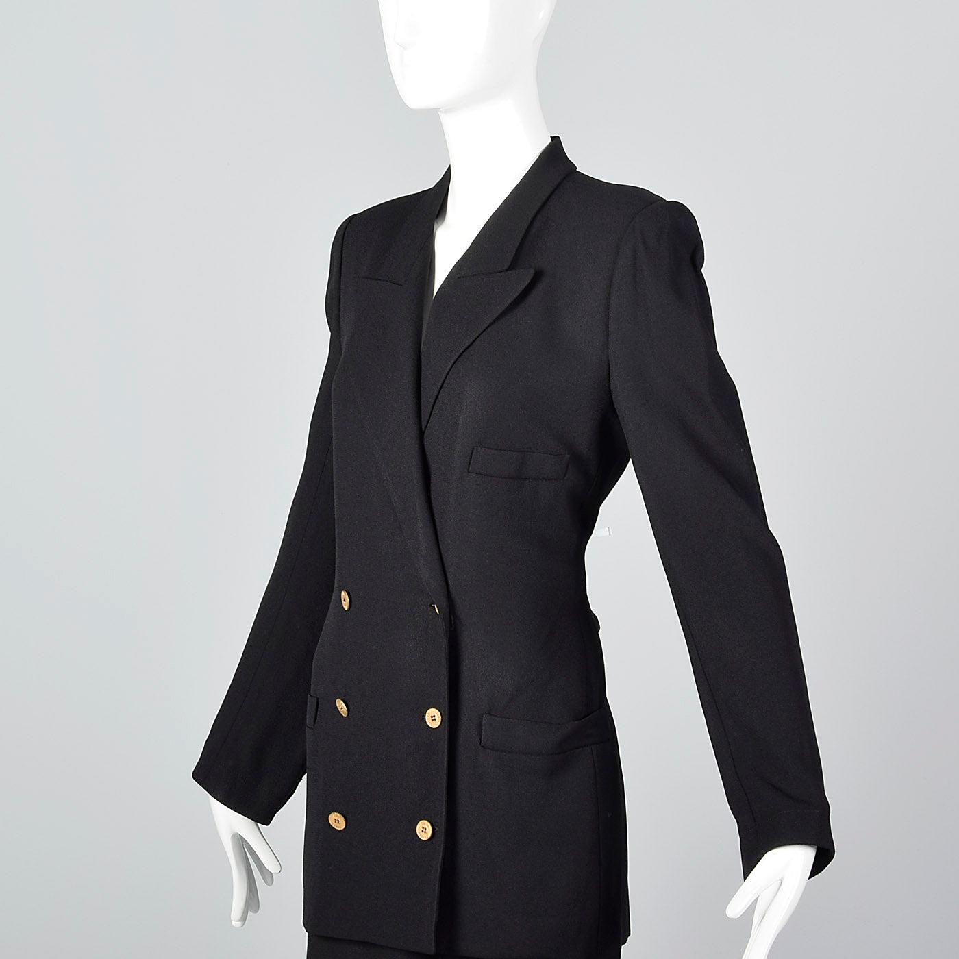 1990s Sonia Rykiel Black Skirt Suit