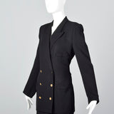 1990s Sonia Rykiel Black Skirt Suit