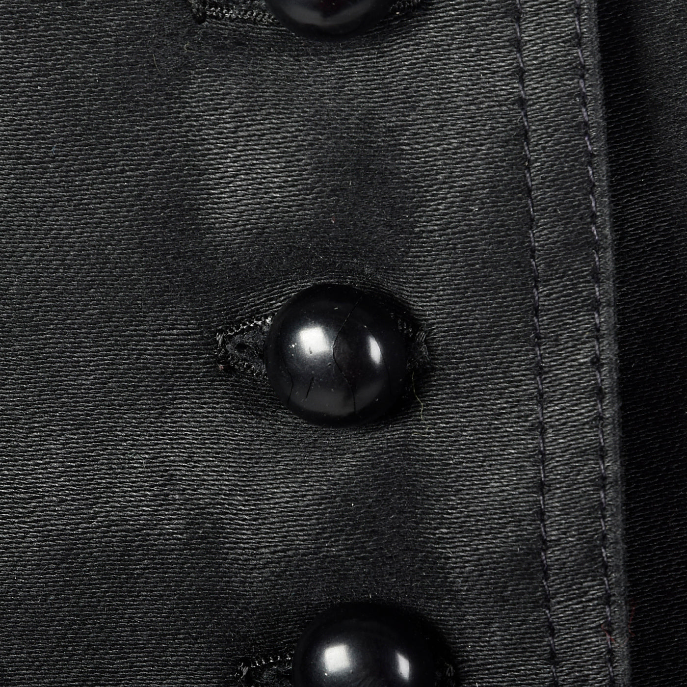 1960s Yves Saint Laurent Rive Gauche Black Button Up Jacket