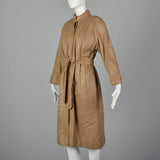 Medium Fendi 1980s Leather Trench Coat