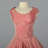 1950s Pink Taffeta Party Dress