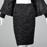 1980s Elegant Pleated Skirt Suit