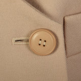 Small 1980s Numbered Christian Dior Boutique Minimalist Tan Wool Vest