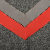 1950s Gray Cashmere Sweater with Red Trim
