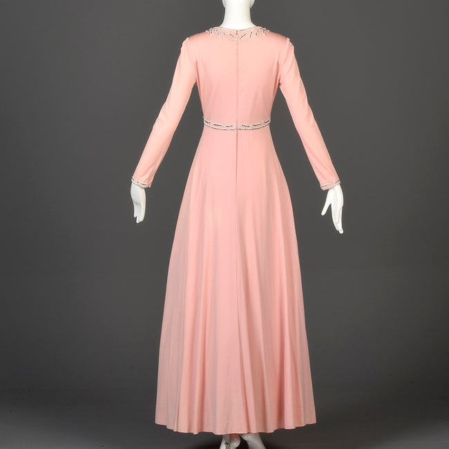 1960s Victoria Royal LTD Pink Formal Gown