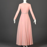 1960s Victoria Royal LTD Pink Formal Gown