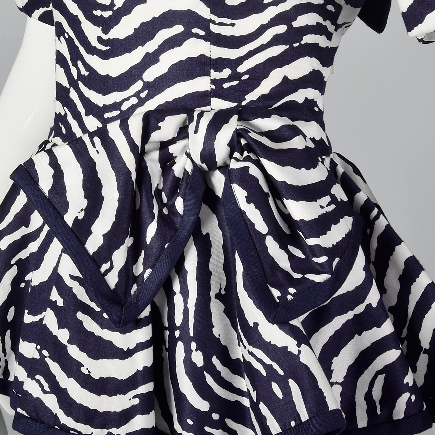 1980s I. Magnin Pencil Dress with Huge Sleeves