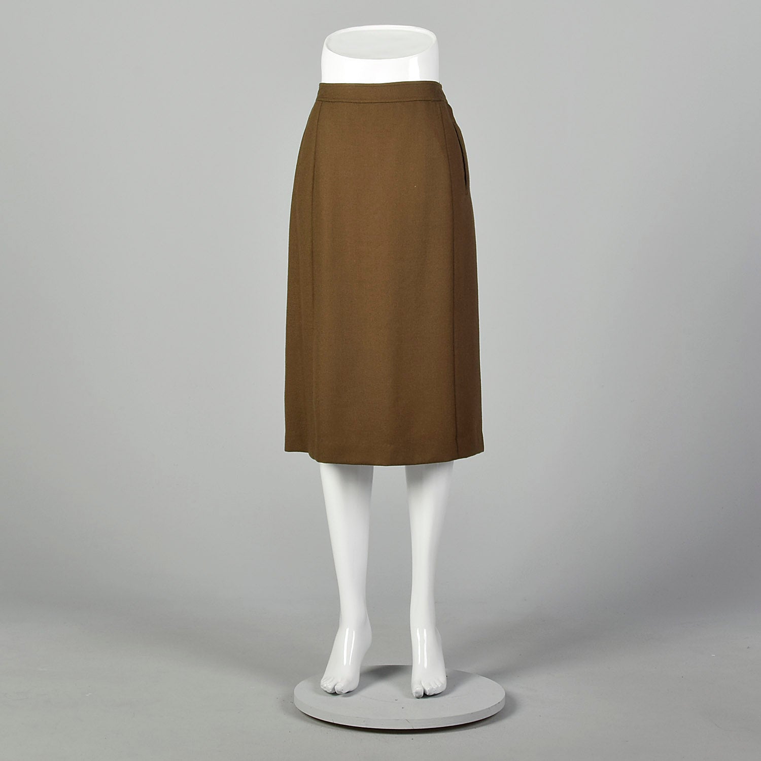 Small Givenchy 1980s Brown Wool Skirt