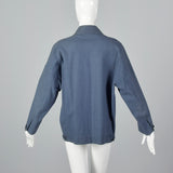 1980s Calvin Klein Blue Canvas Jacket