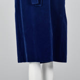 1970s Blue Velvet Coat