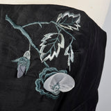 1950s Strapless Silk Dress with Hidden Front Panel