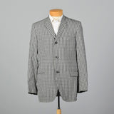 1950s Black and White Gingham Seersucker Jacket